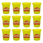 Massa De Modelar - Play-Doh - Conjunto Com 12 Potes - Amarelo - Hasbro