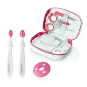 Kit de Conjuntos de Higiene - Estojo com 8 Peças - Rosa - Multikids Baby