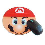 Mousepad Redondo Mario Bros Face