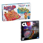 Kit de Jogos - Jogo Adivinha Quem? e Clue - Hasbro