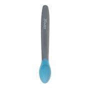 Colher de Silicone - Ergonômica - Termosensível - Azul e Cinza - Clingo