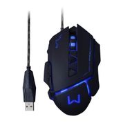 Mouse Gamer - 3200 DPI - Warrior - Preto - 7 Botões - Multikids