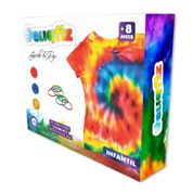 Conjunto De Artes - Kit De Pintura Tie-Die Com Camiseta Infantil - EuQFiz - Tam G - I9 Brinquedos