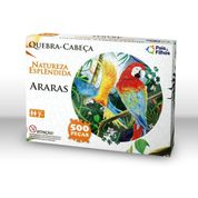 Quebra-Cabeça Redondo - 500 Peças - Araras - Pais e Filhos