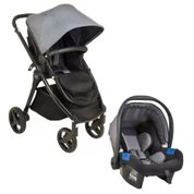 Carrinho De Bebê Travel System Burigotto Soul Gray Black IXCJ5139PRC49