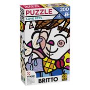 Quebra-Cabeça- Romero Britto - Love Pets - 200 Peças - Grow