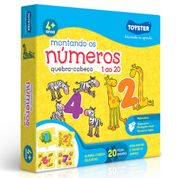 Quebra-Cabeça - Montando os Números do 1 ao 20 - 20 Peças - Toyster