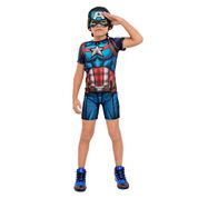 Fantasia Infantil - Capitão América Pop - Disney - Marvel - Regina Festas - Tam P