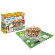 Jogo - Brincando de Engenheiro - Construção Temática - Coliseu - 65 Peças - Xalingo