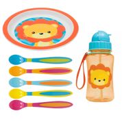 Kit de Alimentação Animal Fun - Leão - 7 Peças - Buba