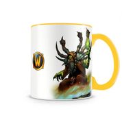 Caneca World Of Warcraft Guldan I Amarela