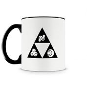 Caneca Legend Of Zelda Triforce Preta