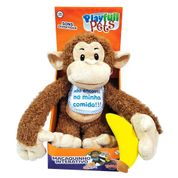 Pelúcia - Macaquinho - com Banana e Sensor - Marrom - Toyng