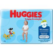 Fralda Descartável Tripla Proteção Tam XXG 32 Un - Huggies