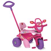 Triciclo de Passeio e Pedal Tonkinha Rosa - Bandeirante 854