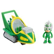 Pj Masks - Veículo Speed Booster com Personagem - Lagartixo Móvel - Dtc