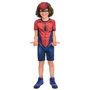 Fantasia Infantil - Marvel - Spider Man - Tamanho M - Azul - Regina Festas