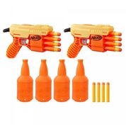 Lançador de Dardos - Nerf Alpha Strike - Fang QS-4 - Kit Duplo com Alvos - Hasbro UNICA