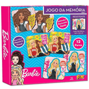 Jogo da Memória Barbie com 24 Peças - Fun - UNICA