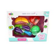 Conjunto Chef's Star Frutas e Legumes - BBR Toys -  UNICA