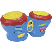 Tambor Duplo Tim Tom com Luz e Som - Xplast -  UNICA