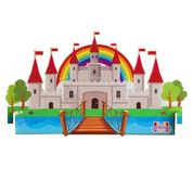 Topo Castelo Removível Para Cenário Portátil 73x48x17cm