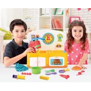 Cozinha com Massinha de Modelar - Kitchen Massa - Divertoys -  LARANJA