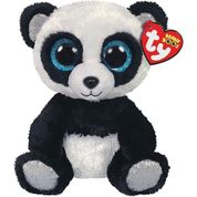 Pelúcia Ty Panda Bamboo 17 cm Preto e Branco - Beanie Boos