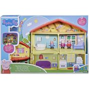 Playset e Mini Figuras Casa da Peppa Diversão Noite e Dia com Luzes e Som