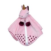 Naninha Com Prendedor de Chupeta Unicórnio Rosa Zip