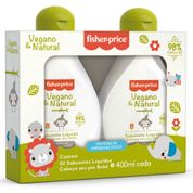 KIT SABONETE LIQUIDO VEGANO CABEÇA AOS PÉS BEBE FISHER PRICE