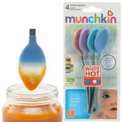 Kit 4 Colheres Termos Sensíveis Infantis Munchkin White Hot