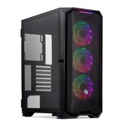 Gabinete Gamer Gadit 2 RGB, Mid-Tower, Lateral de Vidro Temperado, Com 3 Fans, Preto, PG-GDT-02RGB