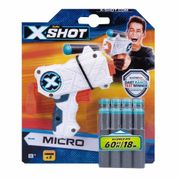 Lançador de Dardos - X-Shot - Micro - 8 dardos - Candide