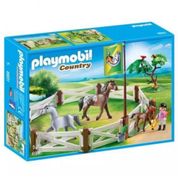 Playmobil Country Cercado Com Cavalos Sunny