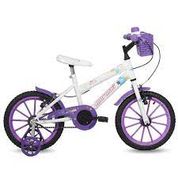 Bicicleta Aro 16 Branco/Violeta - Mormaii 0701-008