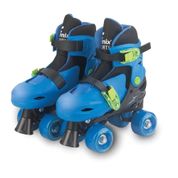 Patins Roller Kit Azul com Preto 30-33 - Fenix PK-01P