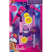 Microfone Barbie Dreamtopia com Pedestal - Fun F00576