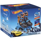 Patins Hot Wheels 33/36 Fun Divirta-Se Preto,Azul,Laranjado