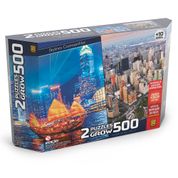 Quebra Cabeça Duplo Skylines Cosmopolitas - Grow 3920