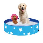 Piscina Para Cachorro Pets Dobrável Estrela Azul VG+