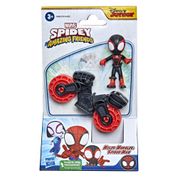 Boneco com Moto - Disney Junior - Marvel - Amazing Friends - Miles Morales - 6cm