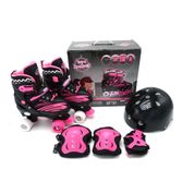 Patins Roller Com Kit De Proteção Infantil Numero 34 Ao 37