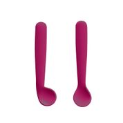 KIT DUAS COLHERES DE SILICONE FIRST BITES NO CASE - ROSA - BB1046