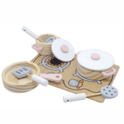 Cjt de Utensílios e Cooktop Rosa - NewArt -Brinquedo Lúdico