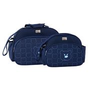 Kit Bolsa Maternidade Mala Saída Menina Menino Urso Azul M.