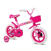 Bicicleta Infantil Paty Rosa e Fúcsia Aro 12