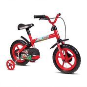 Bicicleta Infantil Jack Vermelho e Preto Aro 12