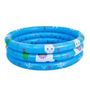 Piscina Inflável Redonda 148 Litros Banho Lhama Azul