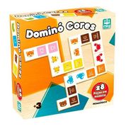 JOGO MAD. DOMINÓ EM CORES 28 PEÇAS NIG